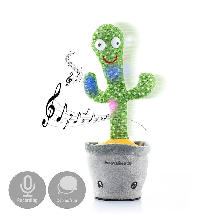 Cactus Bailarín Parlanchín con Música y LED Multicolor Pinxi InnovaGoods - Smart Shop online